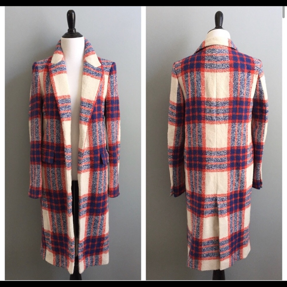 Zara plaid coat